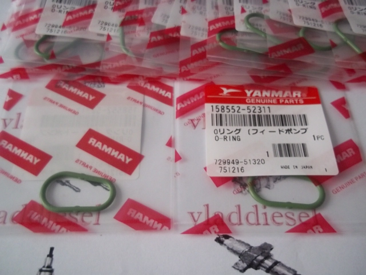 САЛЬНИКИ, ПРОКЛАДКИ, РЕЗИНКИ ТНВД YANMAR, KOMATSU, DAEWOO