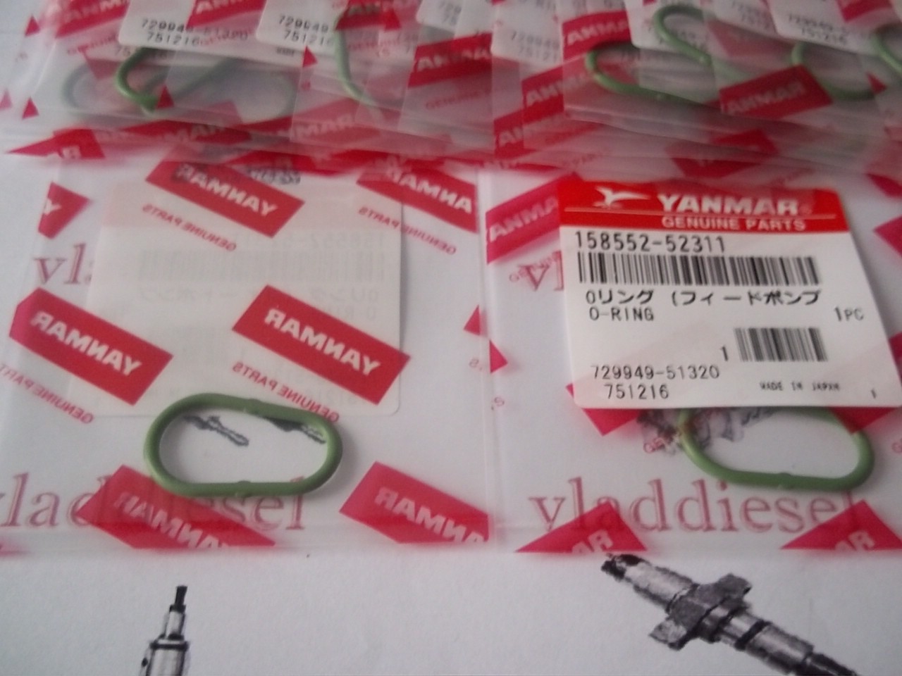 САЛЬНИКИ, ПРОКЛАДКИ, РЕЗИНКИ ТНВД YANMAR, KOMATSU, DAEWOO